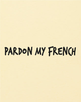 T-shirt Oversize Brodé "Pardon My French"