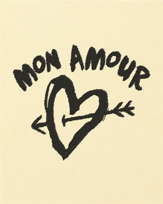 T-shirt Oversize Brodé "Mon Amour"