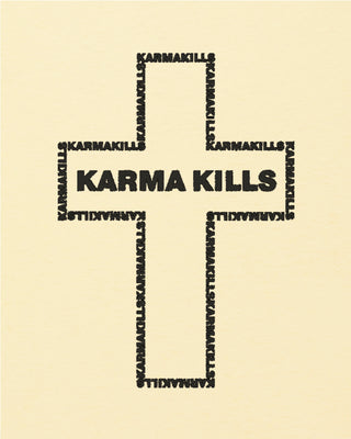 T-shirt Oversize Brodé "Karma Kills"