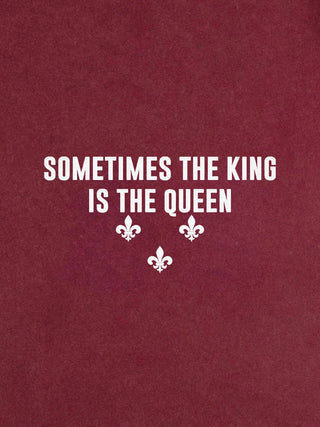 T-shirt Roll Up Brodé "King Queen"