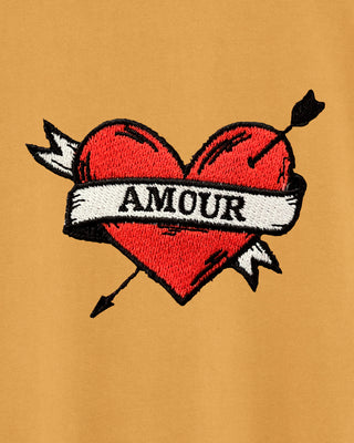 Sweatshirt Vintage Brodé "Amour"