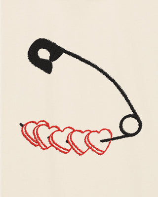 Hoodie Classic Brodé "Heart Pins"