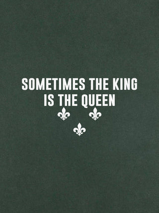 T-shirt Roll Up Brodé "King Queen"