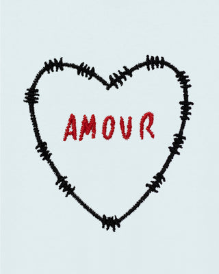 Cropped Hoodie Brodé "Amour"