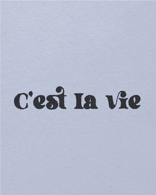 T-shirt Oversize Brodé "C'est La Vie"