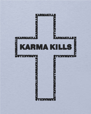 T-shirt Oversize Brodé "Karma Kills"