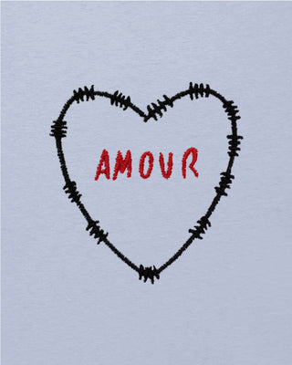 T-shirt Oversize Brodé "Amour"