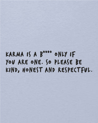 T-shirt Oversize Brodé "Karma Is A B****"