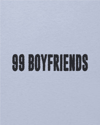 T-shirt Oversize Brodé "99 Boyfriends"