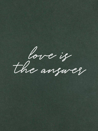 T-shirt Roll Up Brodé "Love Is The Answer"