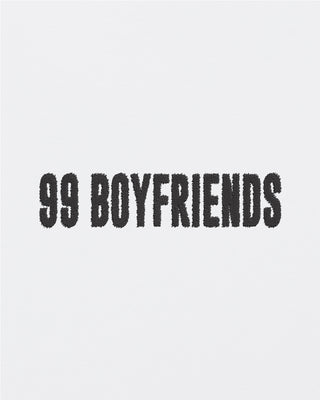 T-shirt Oversize Brodé "99 Boyfriends"