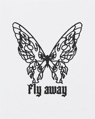 T-shirt Oversize Brodé "Fly Away"