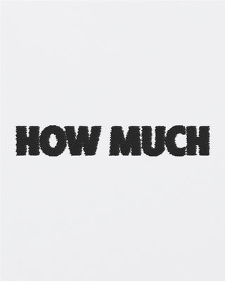 T-shirt Oversize Brodé "How Much"