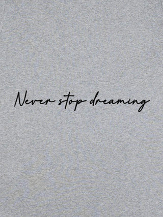 T-shirt Roll Up Brodé "Never Stop Dreaming"