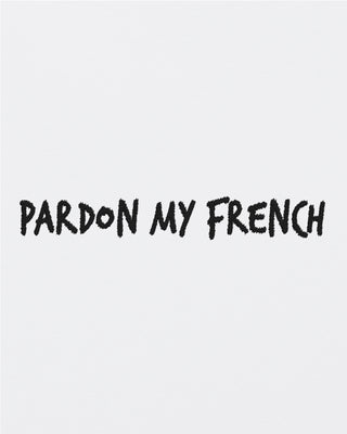 T-shirt Oversize Brodé "Pardon My French"