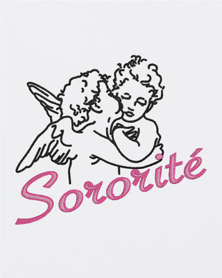 T-shirt Oversize Brodé "Sororité"