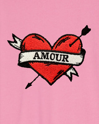 Sweatshirt Vintage Brodé "Amour"