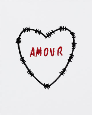 T-shirt Oversize Brodé "Amour"