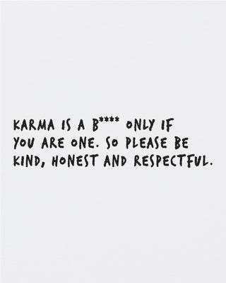 T-shirt Oversize Brodé "Karma Is A B****"