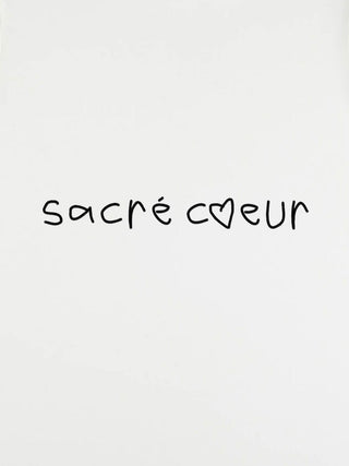 T-shirt Roll Up Brodé "Sacre Coeur"