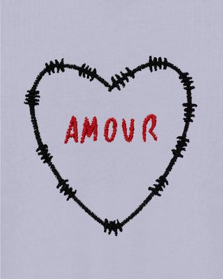 Cropped Hoodie Brodé "Amour"