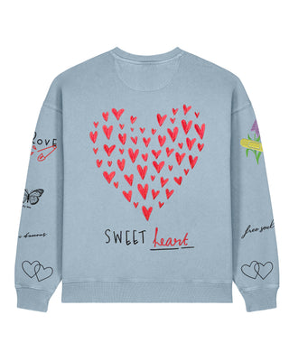 Sweatshirt Oversize Brodé "Sweetheart"