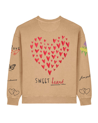 Sweatshirt Oversize Brodé "Sweetheart"