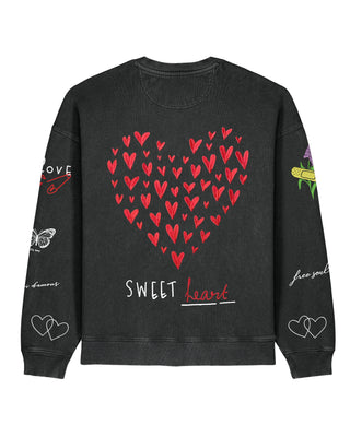 Sweatshirt Oversize Brodé "Sweetheart"