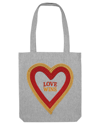 Tote Bag Brodé "Love Wins"