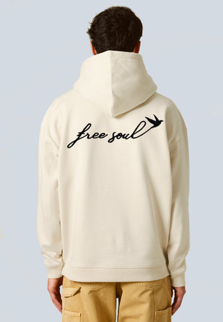 Hoodie Oversize Brodé "Free Soul"