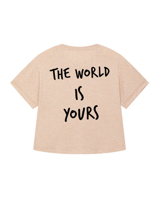 T-shirt Oversize "The World is Yours"