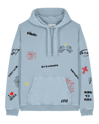 Hoodie Oversize "Graffiti Mira"