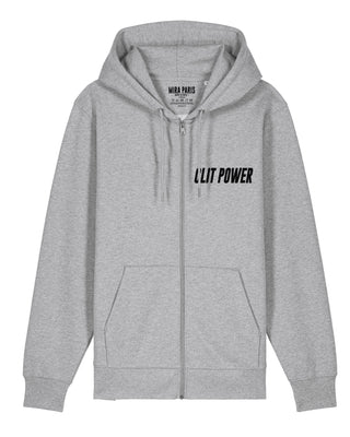 Hoodie à Zip Brodé "Clit Power"