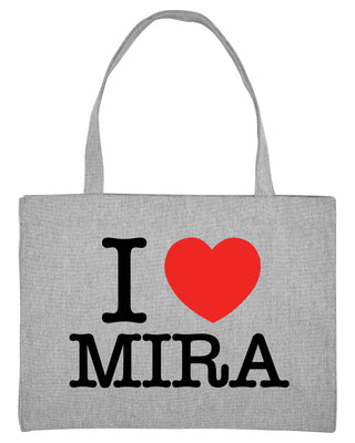 Shopping Bag Brodé "I Love Mira"