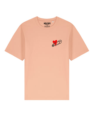 T-shirt Classic Brodé "Coeur Pins"