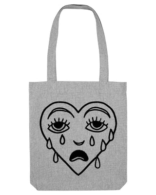 Tote Bag Brodé "Crying Heart"