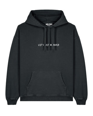 Hoodie Oversize Brodé "Let's Get Married"