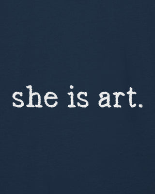 Hoodie Classic Brodé "She is Art"