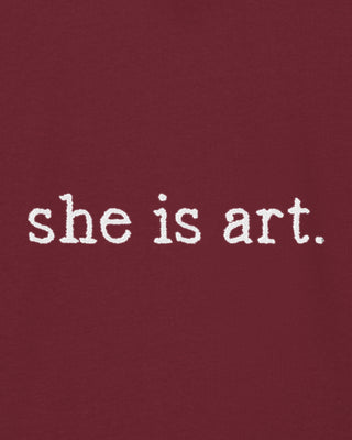 Hoodie Classic Brodé "She is Art"