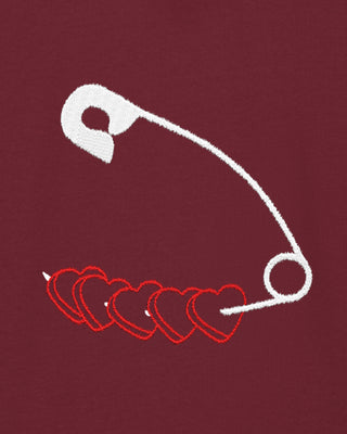 Hoodie Classic Brodé "Heart Pins"