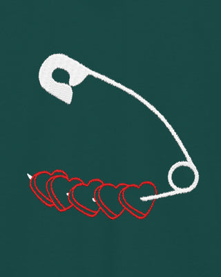 Hoodie Classic Brodé "Heart Pins"