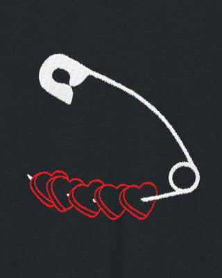 Hoodie Classic Brodé "Heart Pins"