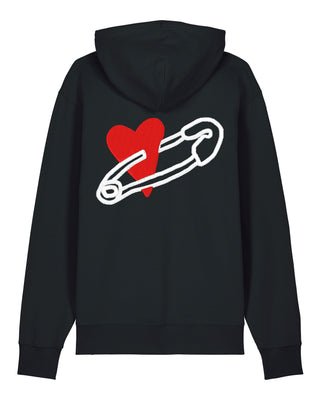 Hoodie Classic Brodé "Coeur Pins"