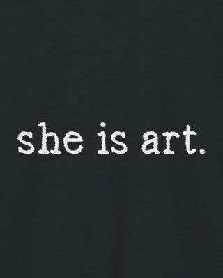 Hoodie Classic Brodé "She is Art"