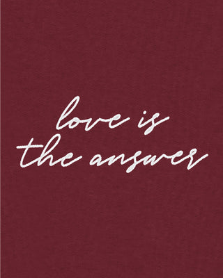 Cropped Hoodie Brodé "Love is The Answer"