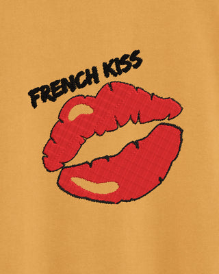 Sweatshirt Vintage Brodé "French Kiss"