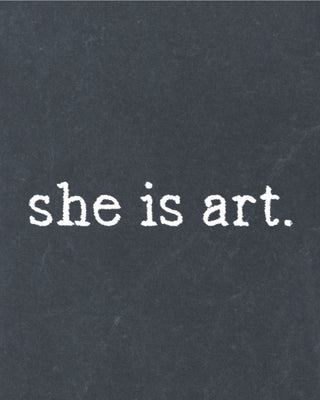 Polo Brodé "She Is Art"