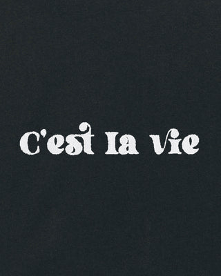 T-shirt Oversize Brodé "C'est La Vie"