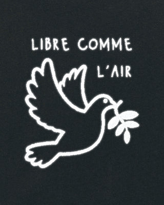 T-shirt Oversize Brodé "Libre Comme L'Air"