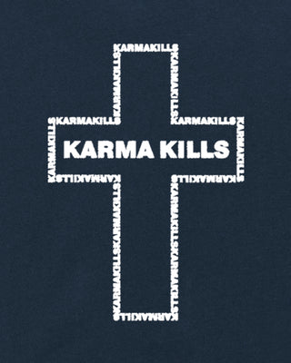 T-shirt Oversize Brodé "Karma Kills"